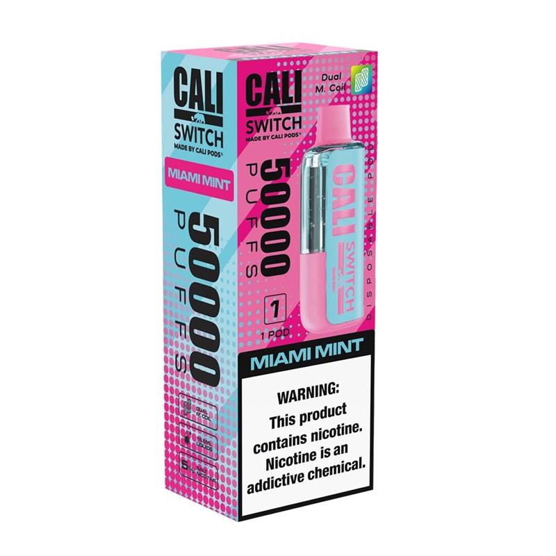Cali Switch Pod 50,000 Puffs Disposable Vape Kit - (50mg/ml) Salt Nicotine