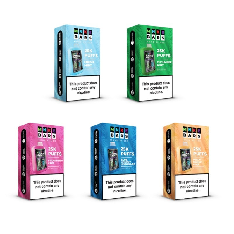 MNKE Bars XL 25K Vape | Key Specs | Zero Nicotine Disposable