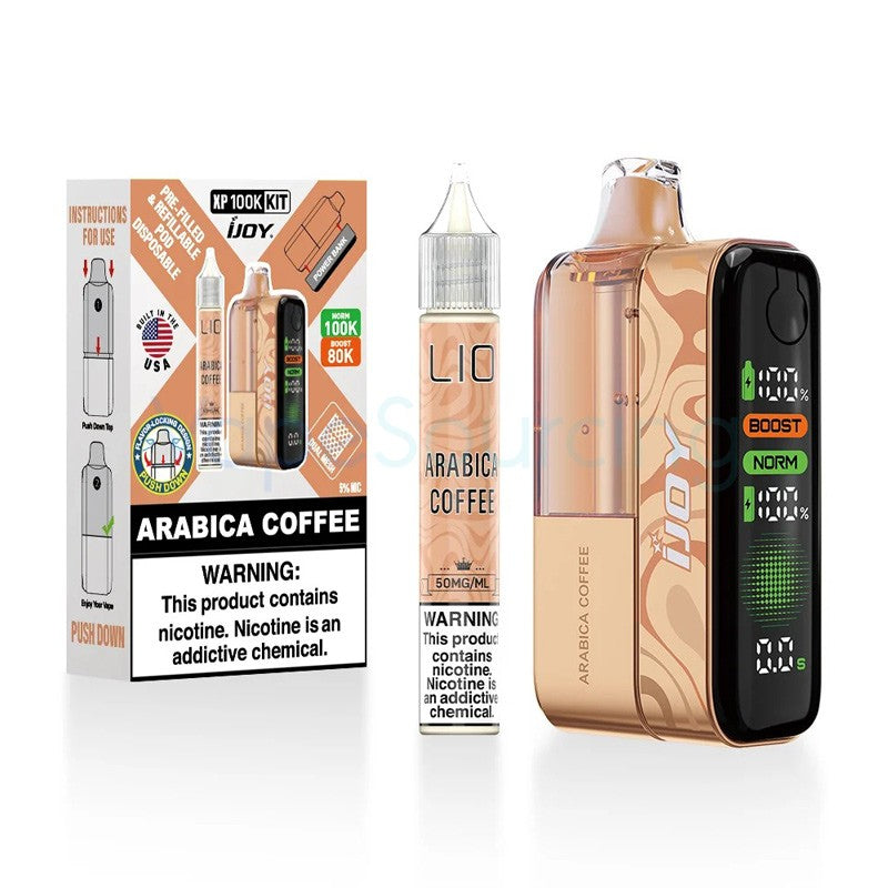 iJOY XP100K Refillable Disposable Vape - Arabica Coffee 100000 Puffs