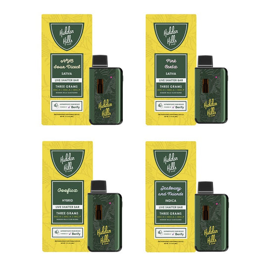 Hidden Hills Live Shatter Disposable Vape | HHC Blend 3G