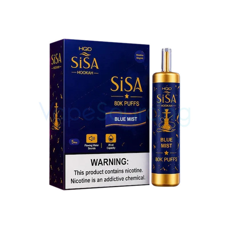 HQD SiSA Hookah 80,000 Puffs Disposable Vape Kit - 80K Device