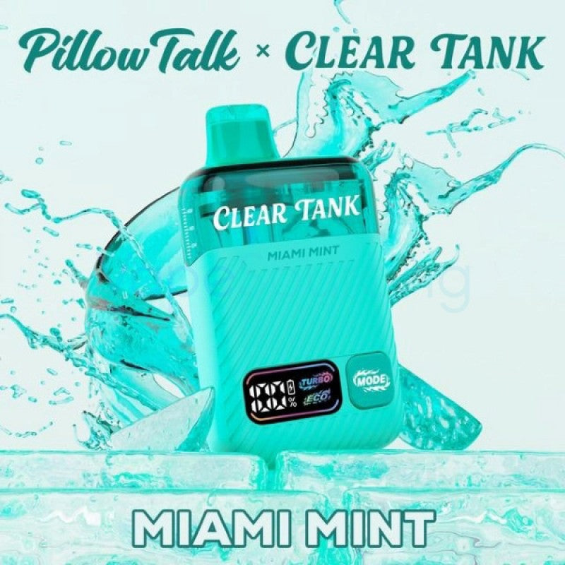 Pillow Talk Clear Tank 60K Disposable Vape - Miami Mint Flavor