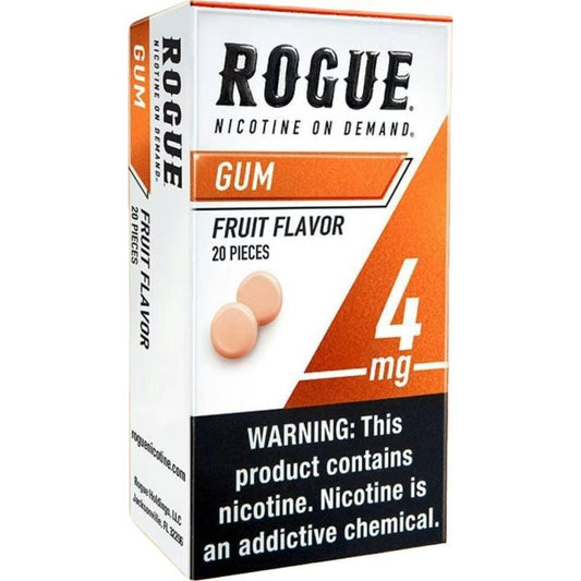 Rogue Nicotine Gum Fruit Flavor - Vape Accessory (5 Pack)