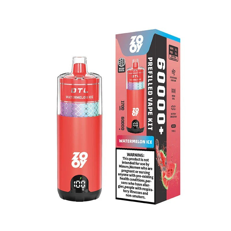 Zooy Mega Shisha 60K Disposable Vape 50ml Pre-filled Juice | 60000 Puffs