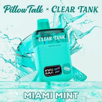 Pillow Talk Clear Tank 60K Disposable Vape - Miami Mint Flavor