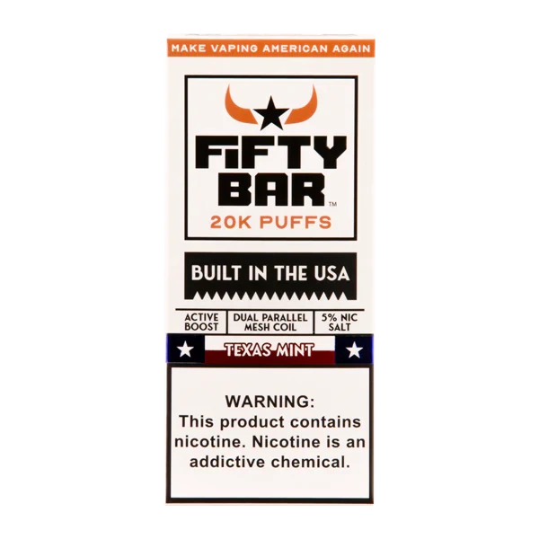 Fifty Bar Texas Edition 20K Disposable Vape Kit - 20000 Puffs